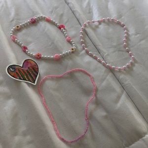 pink necklaces